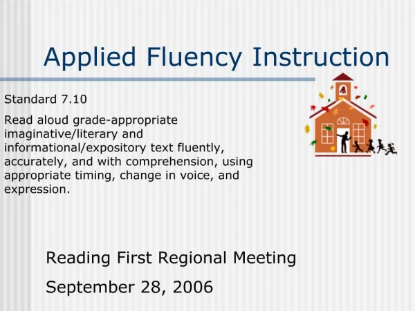 Applied Fluency Instruction