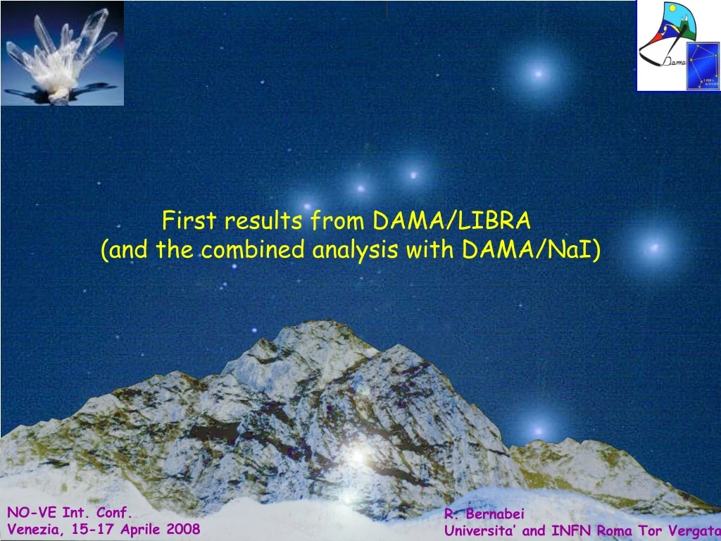 first results from dama libra and the combined