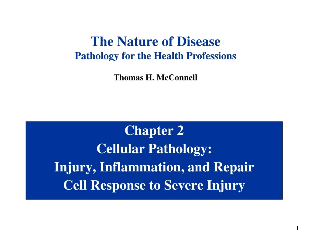chapter 2 cellular pathology injury inflammation and repair cell response to severe injury