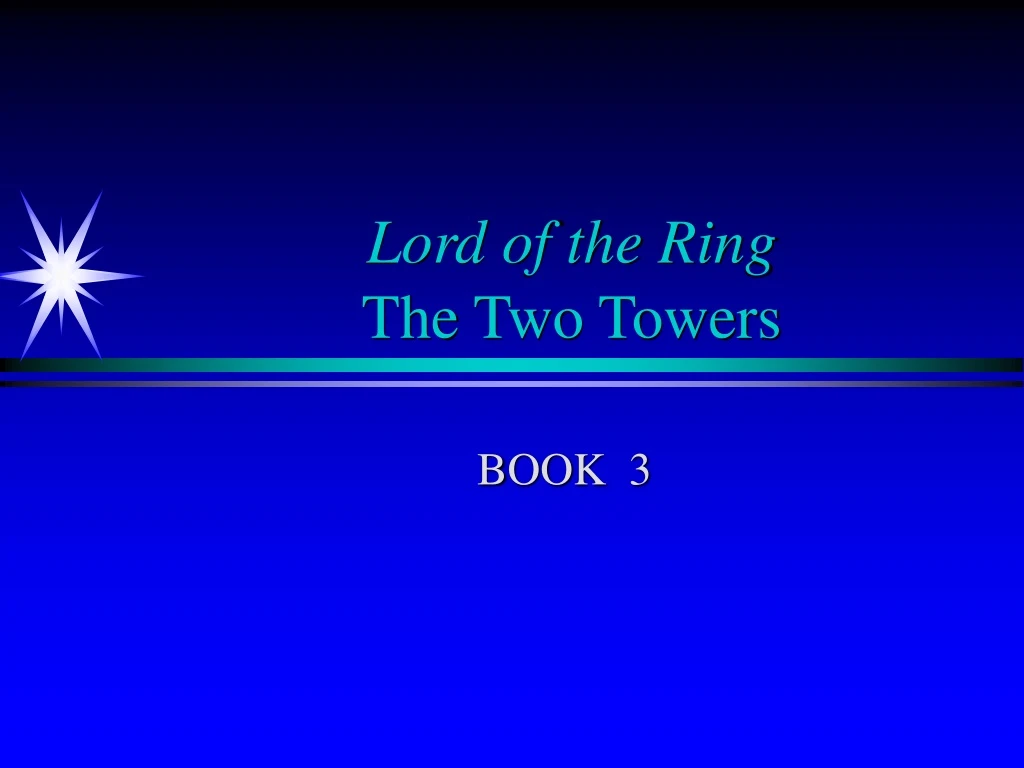 lord of the ring the two towers
