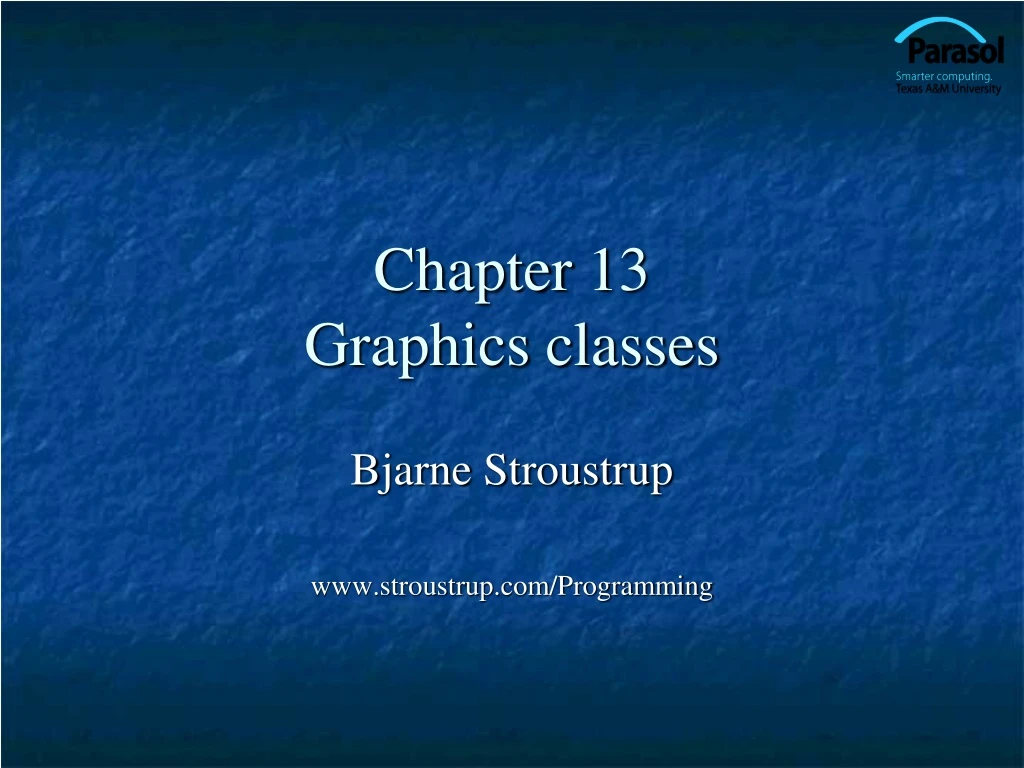 chapter 13 graphics classes