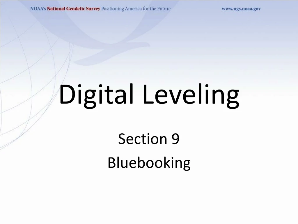 digital leveling