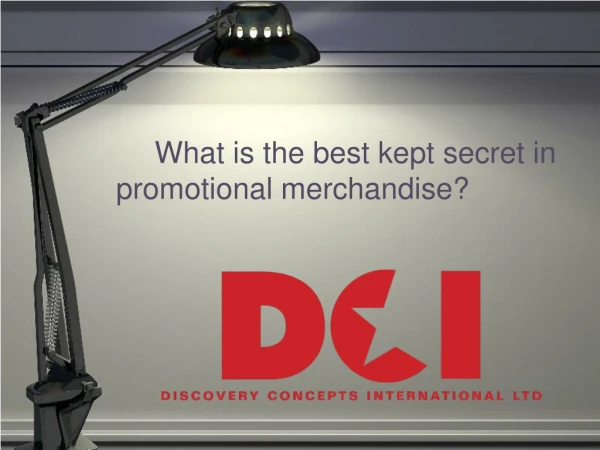 What is the best kept secret in promotional merchandise?