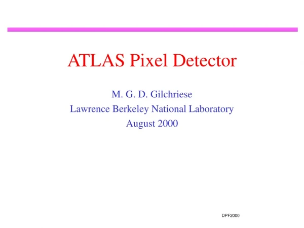 ATLAS Pixel Detector