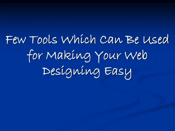 Latest Web Designing Tools