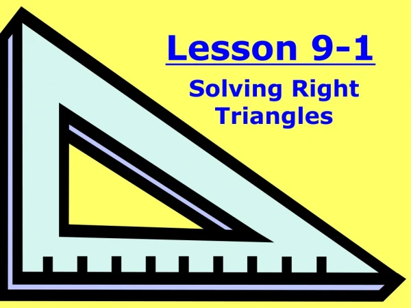 Lesson 9- 1