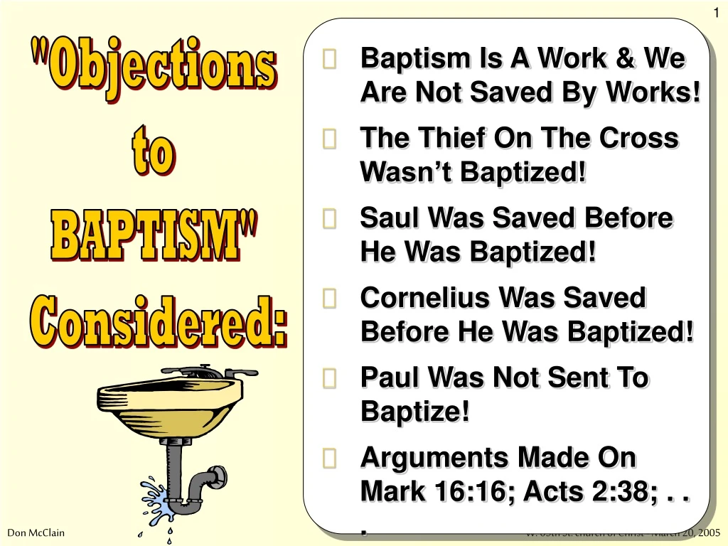 objections to baptism considered