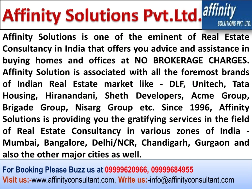 affinity solutions pvt ltd