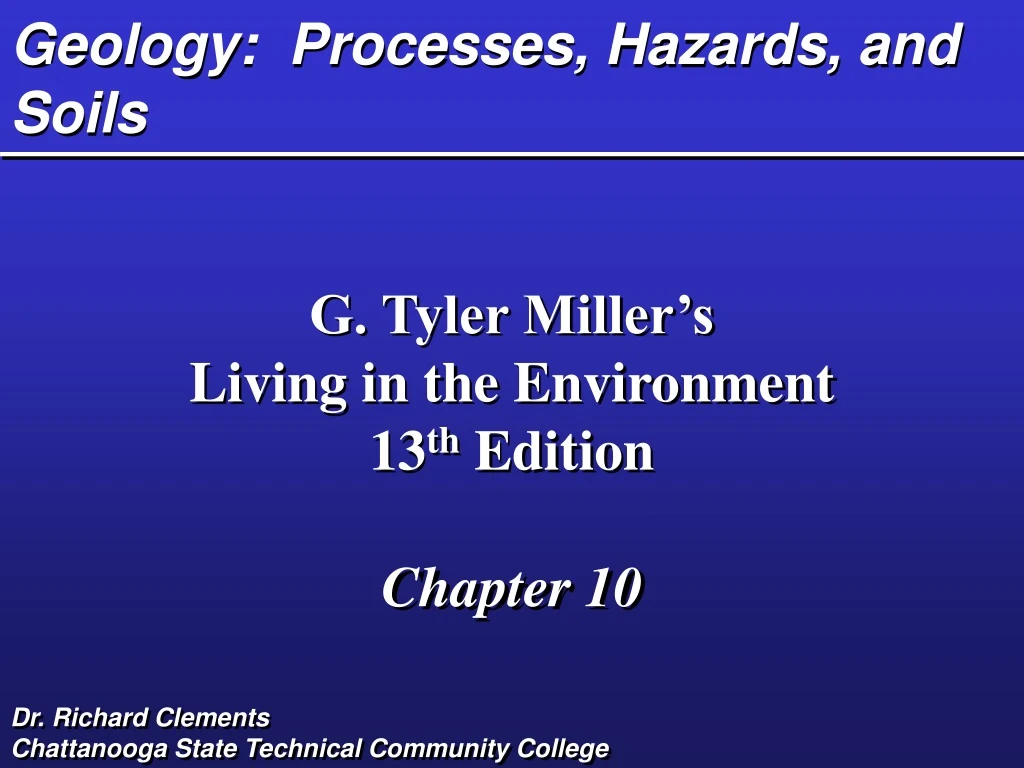 geology processes hazards and soils