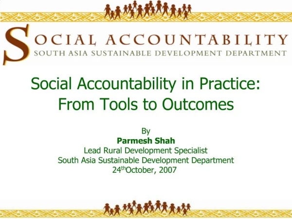 Social Accountability in Practice: From Tools to Outcomes