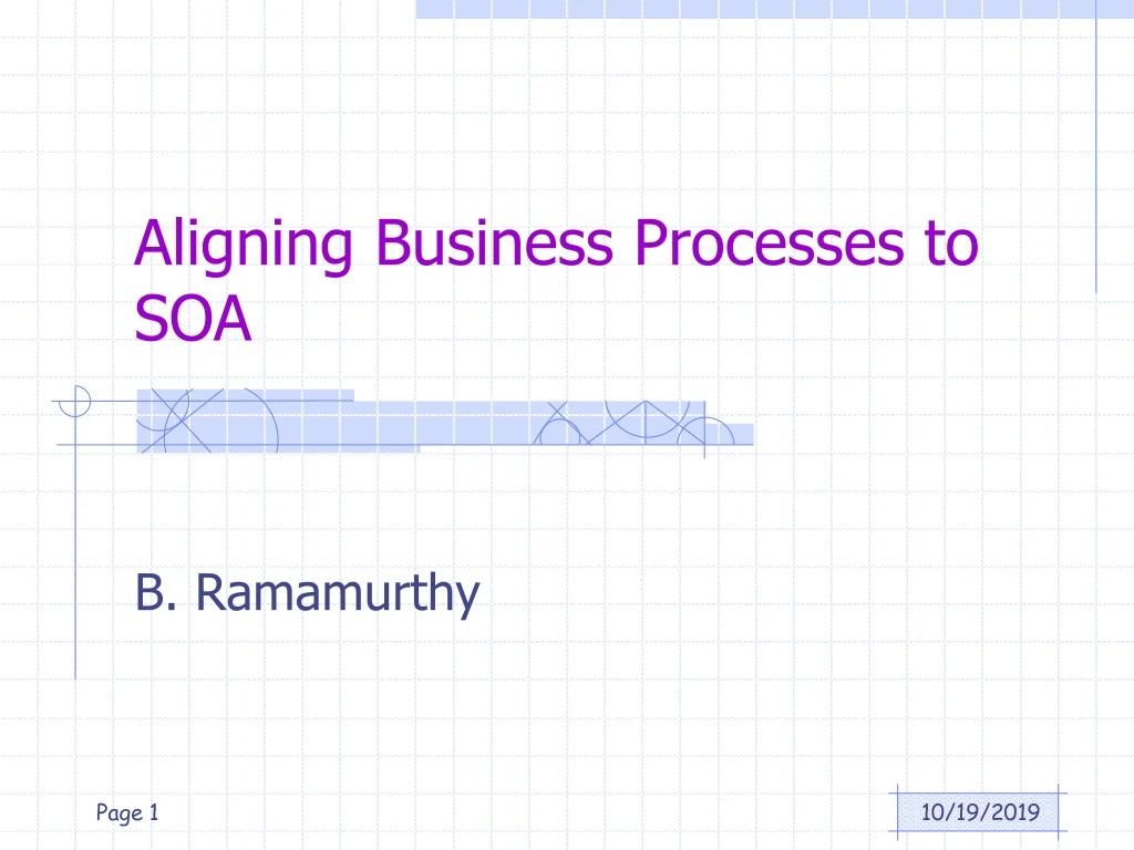 aligning business processes to soa