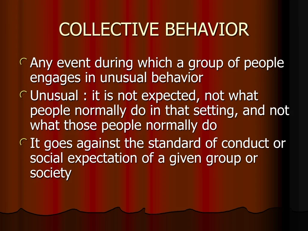 collective behavior