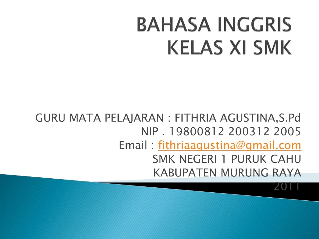 bahasa inggris kelas xi smk