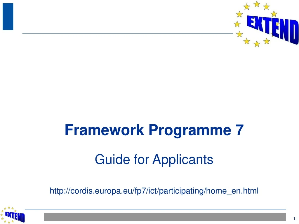 framework programme 7 guide for applicants http