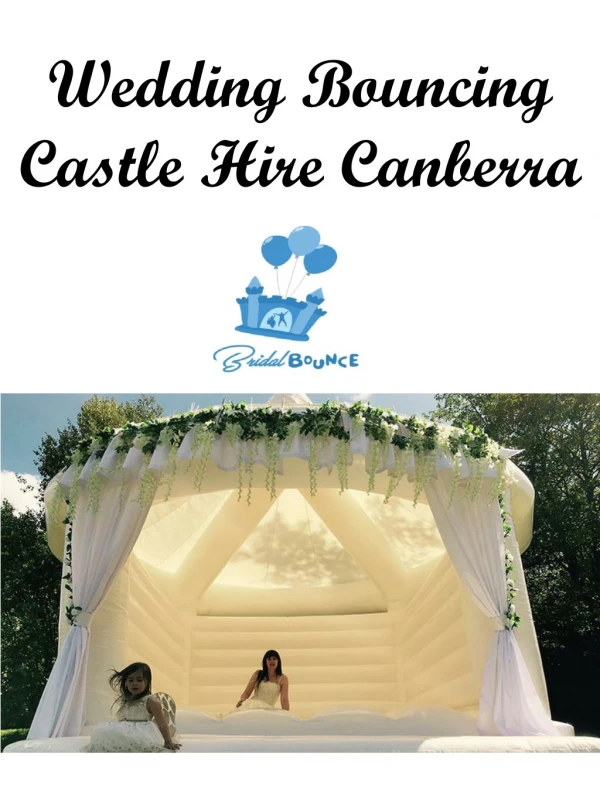Wedding Bouncing Castle Hire Canberra