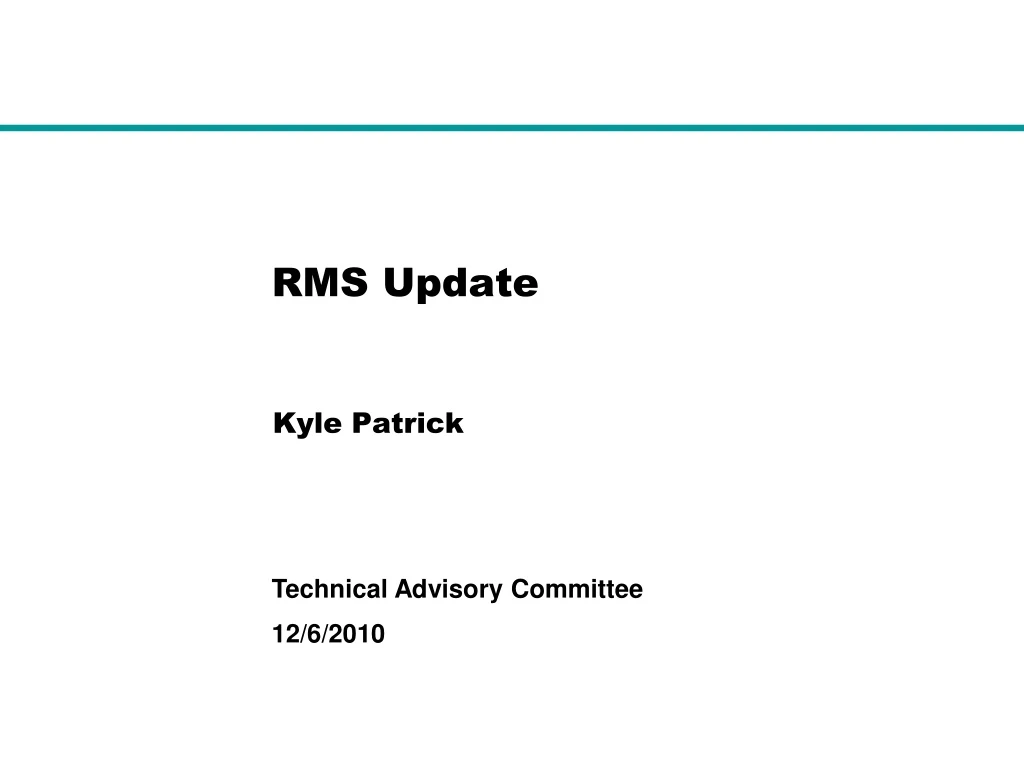 rms update