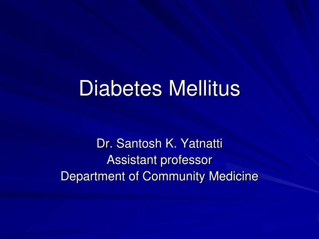 diabetes mellitus