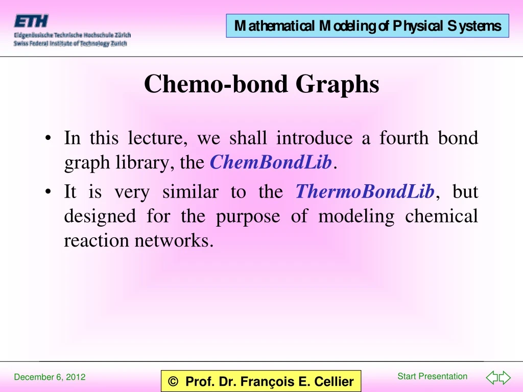 chemo bond graphs