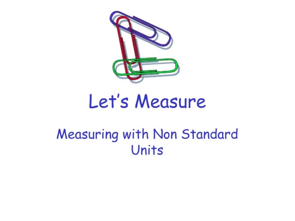 Let s Measure
