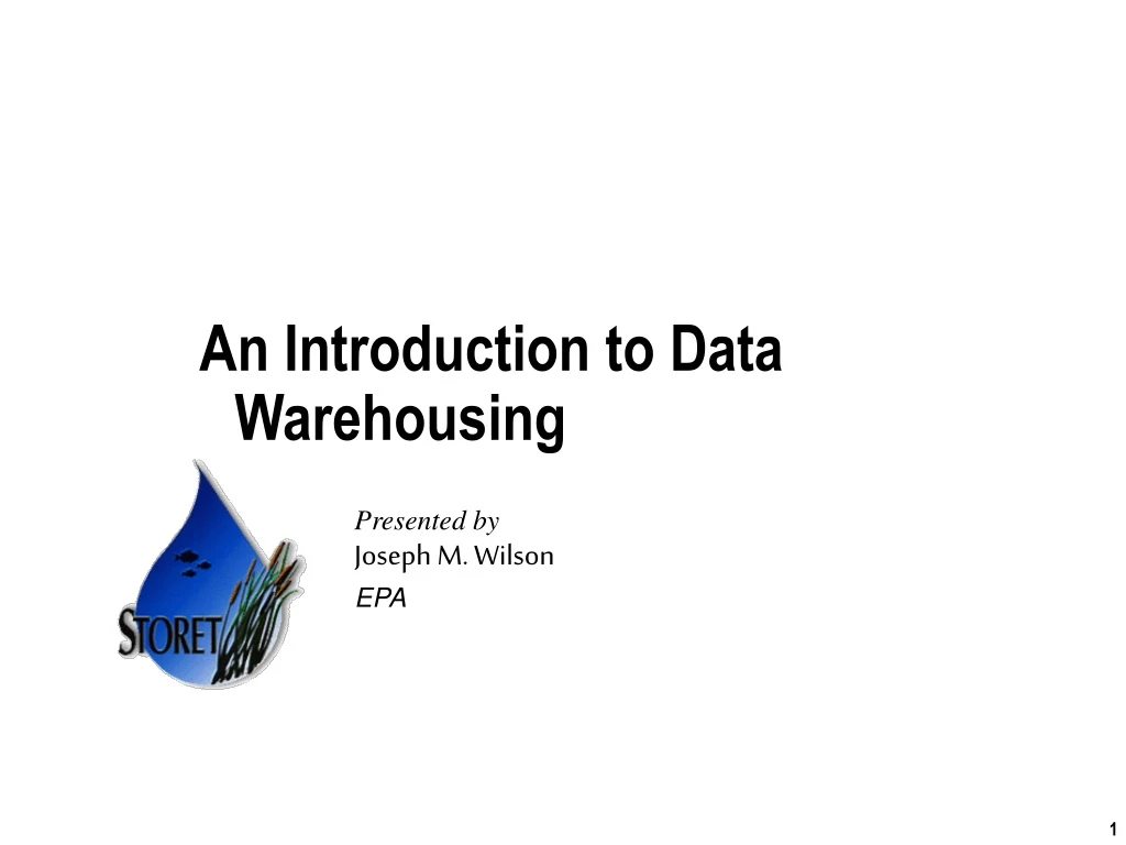 an introduction to data warehousing