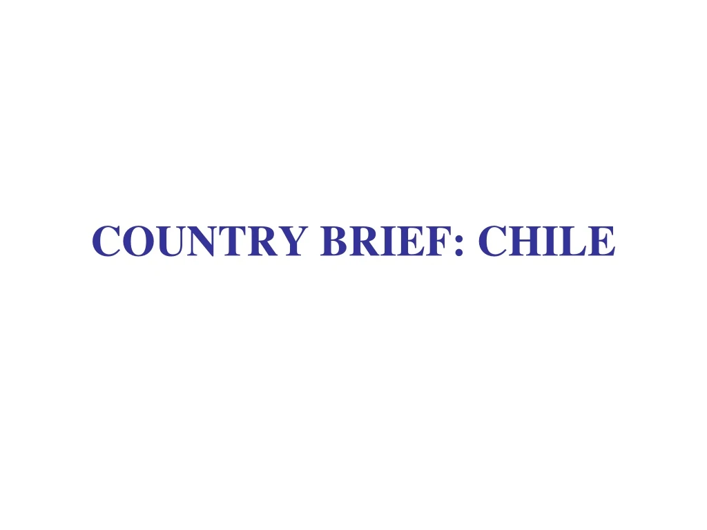 country brief chile