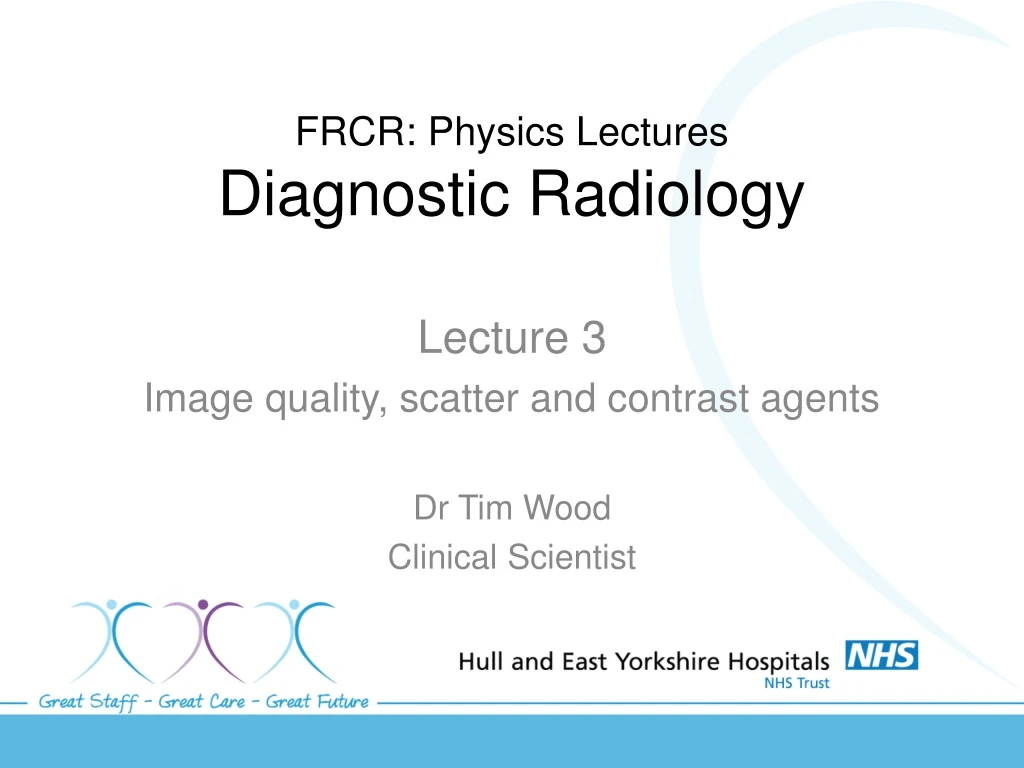 frcr physics lectures diagnostic radiology