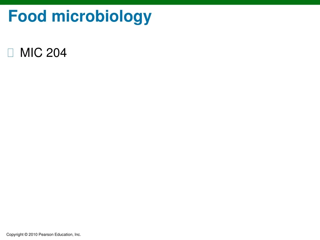 food microbiology