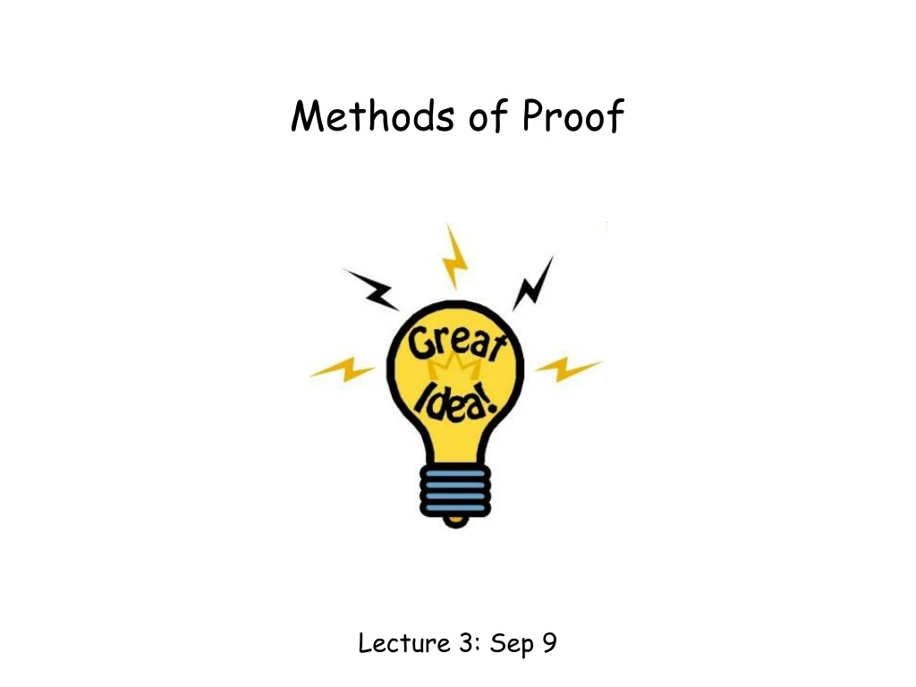 methods of proof