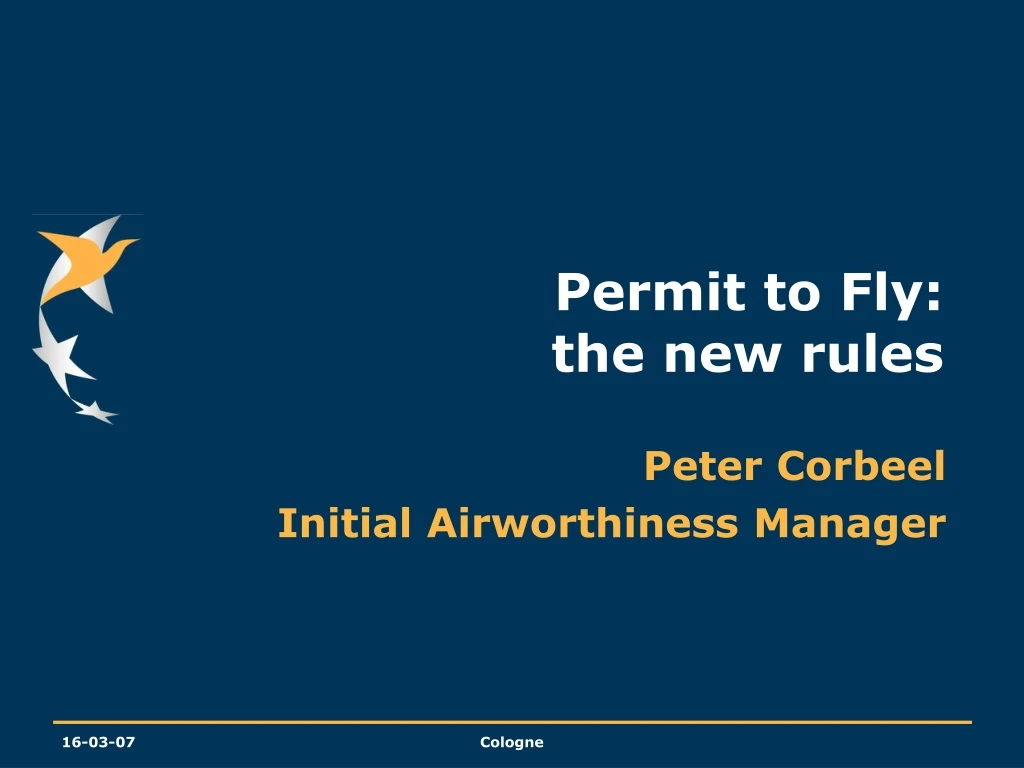 permit to fly the new rules