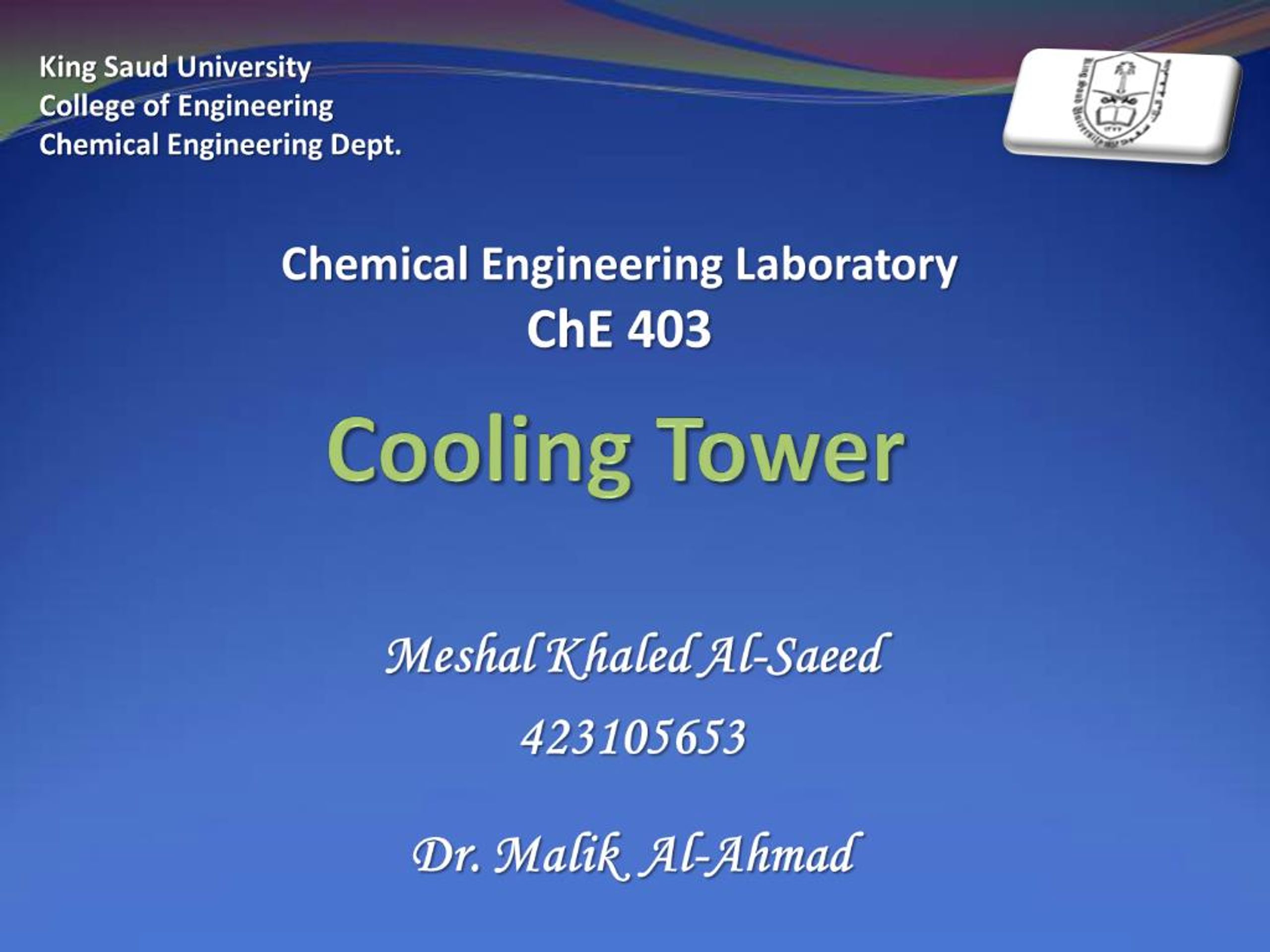 PPT - Cooling Tower PowerPoint Presentation, free download - ID:854039