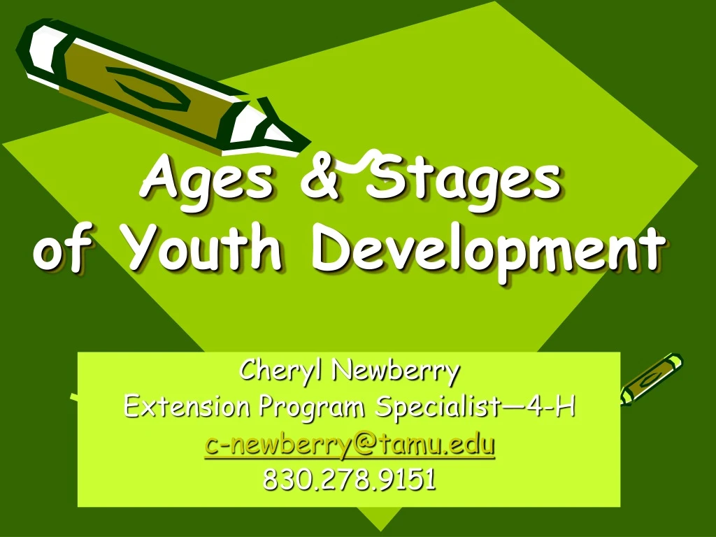 ages stages of youth development