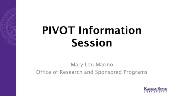 PIVOT Information Session