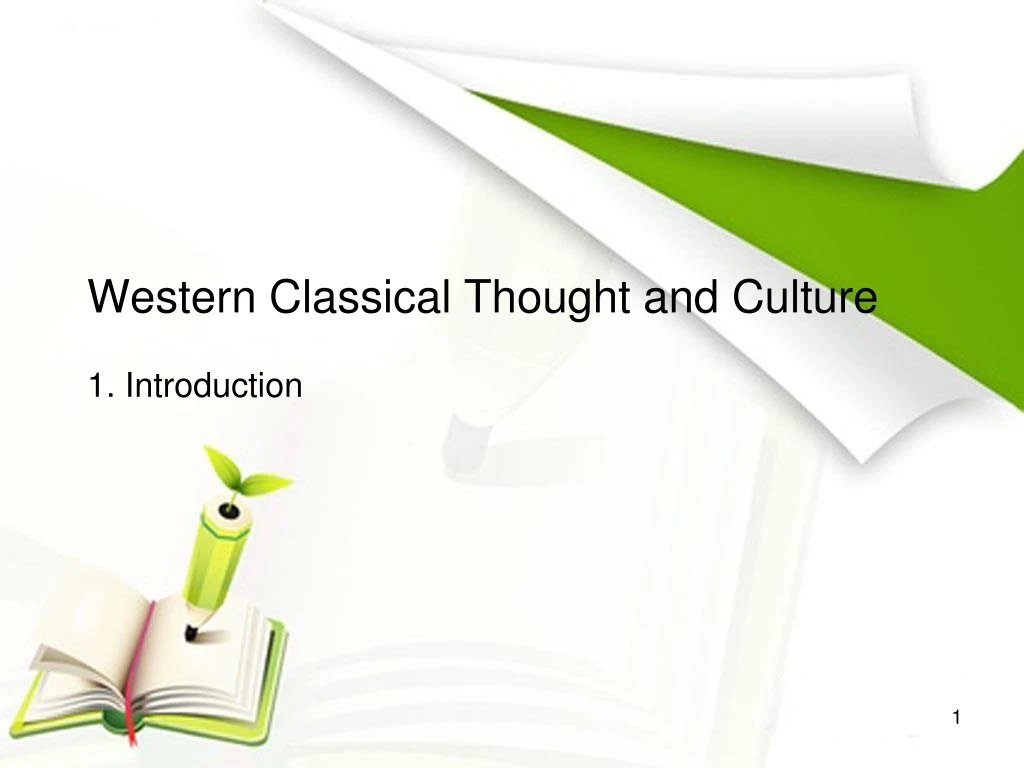 western classical thought and culture