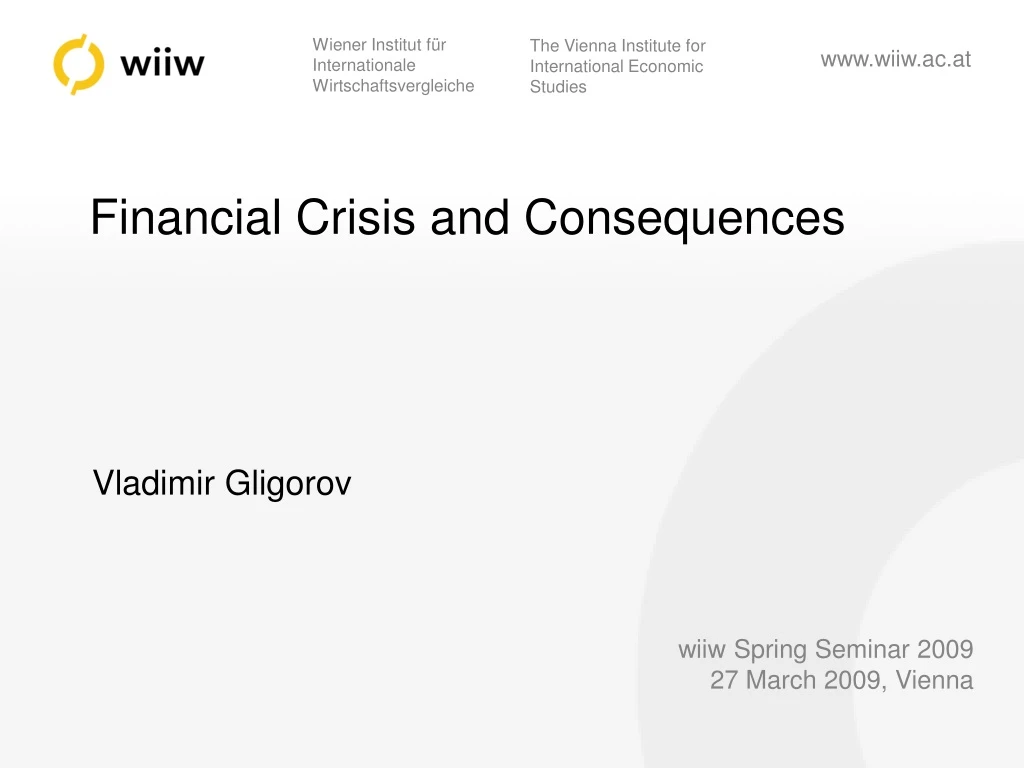 financial crisis and consequences