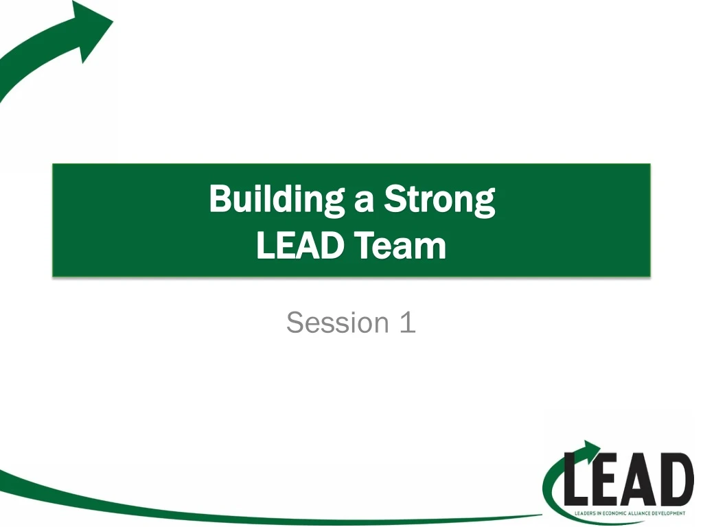 building a strong lead team