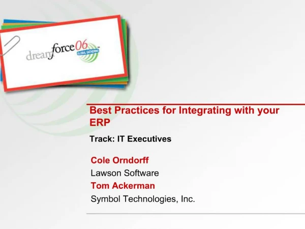 Best Practices for Integrating with your ERP