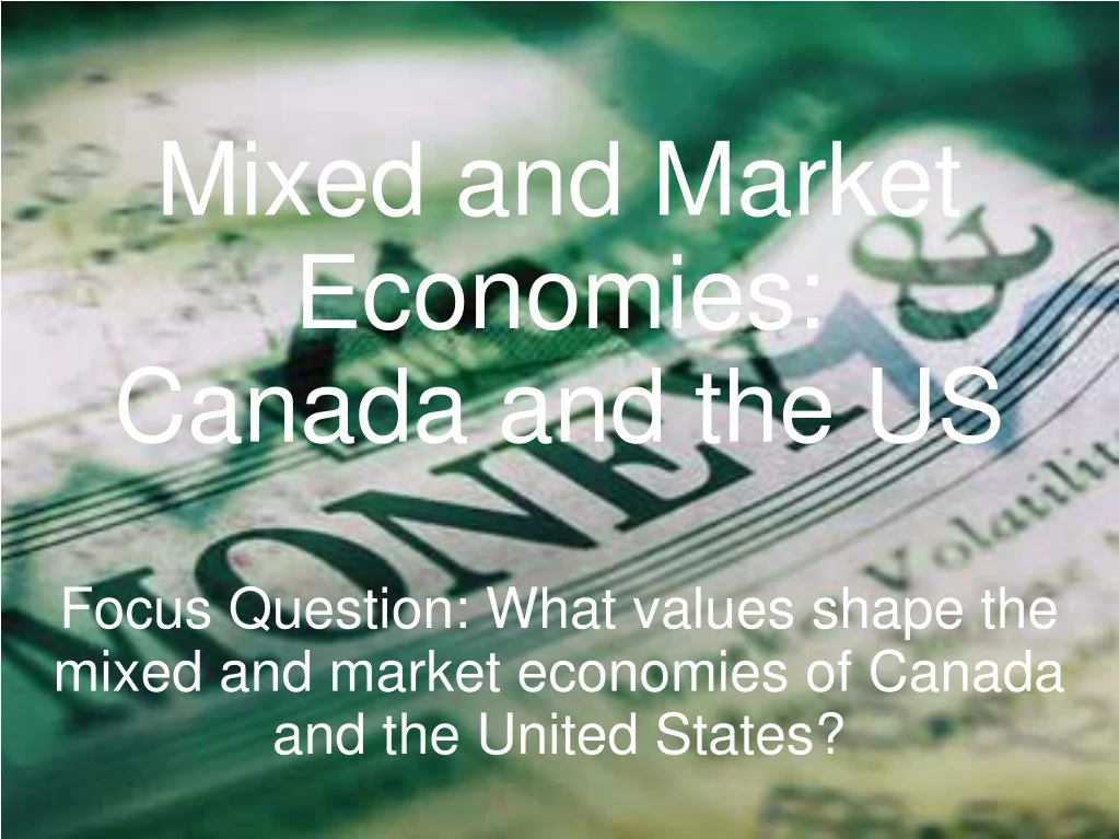 mixed and market economies canada