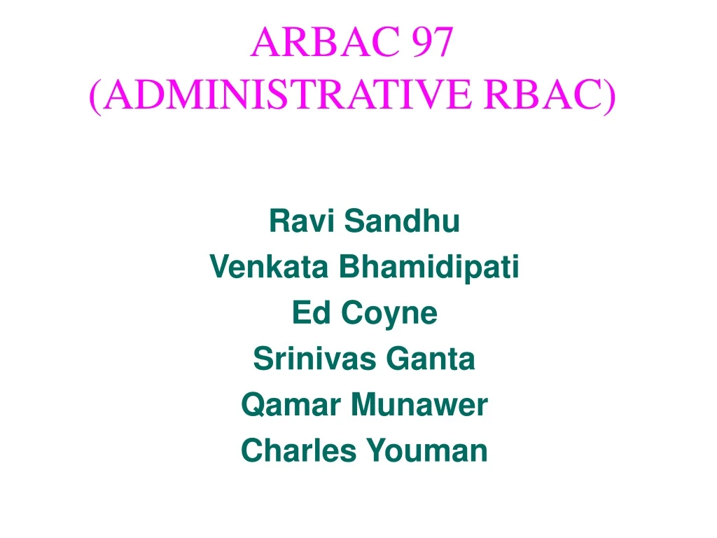 arbac 97 administrative rbac