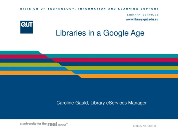 Libraries in a Google Age
