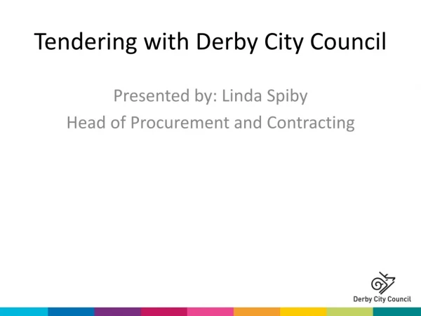 Tendering with Derby City Council