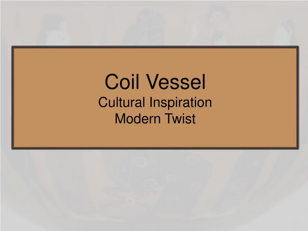 coil vessel cultural inspiration modern twist