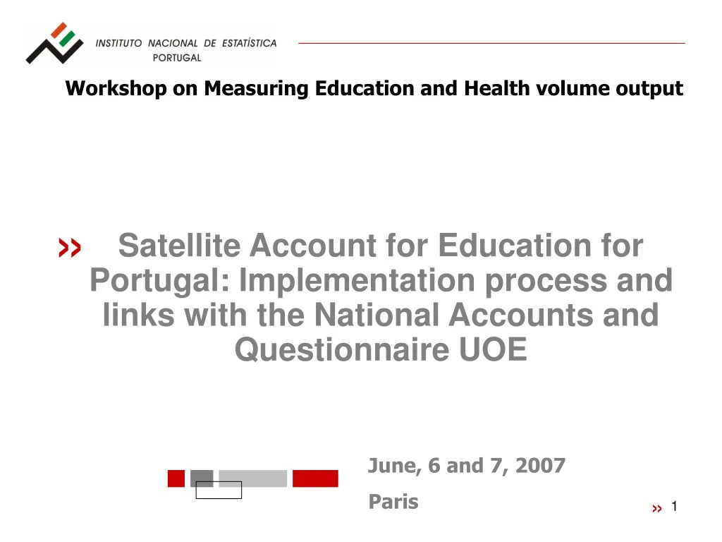 workshop on measuring education and health volume