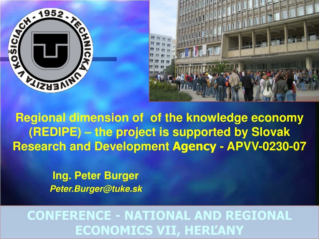regional dimension of of the knowledge economy