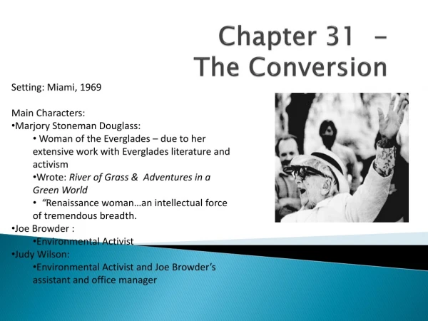 Chapter 31 - The Conversion