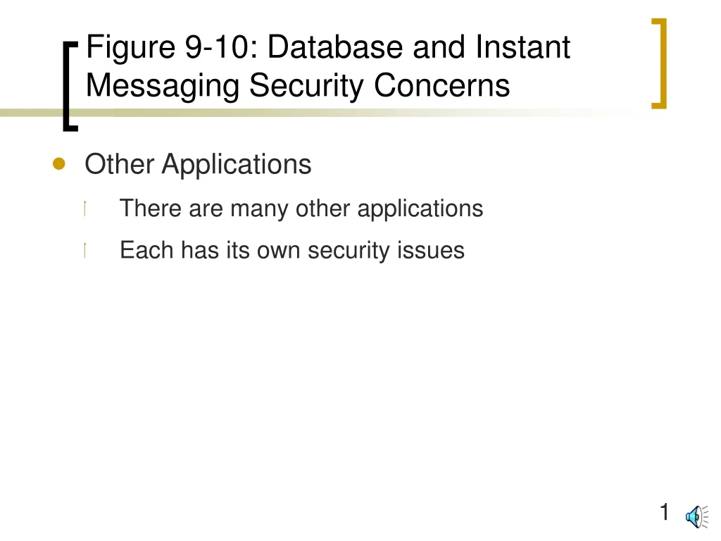 figure 9 10 database and instant messaging security concerns