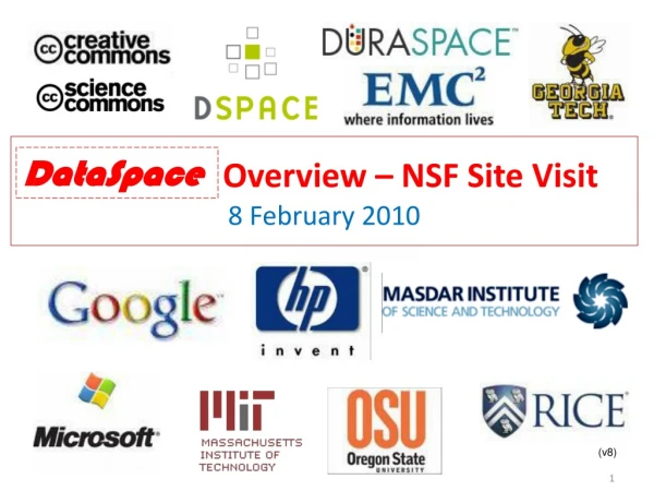 Overview – NSF Site Visit 8 February 2010