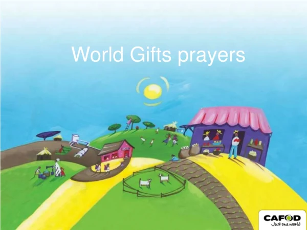 World Gifts prayers