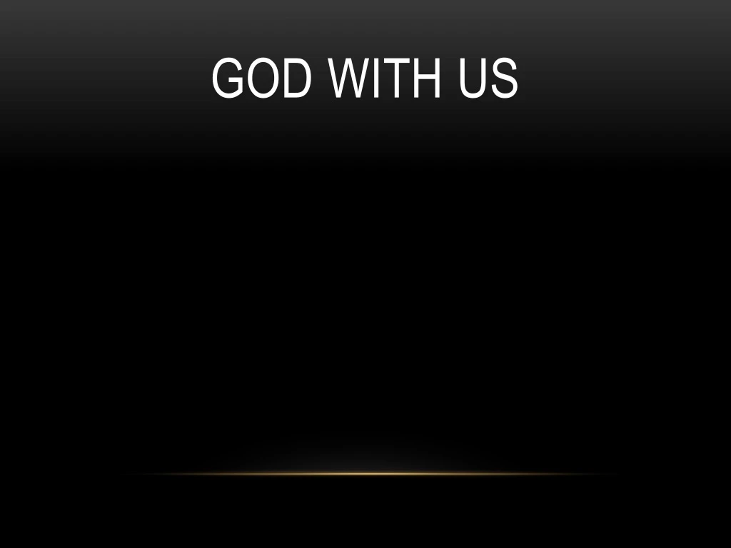 god with us