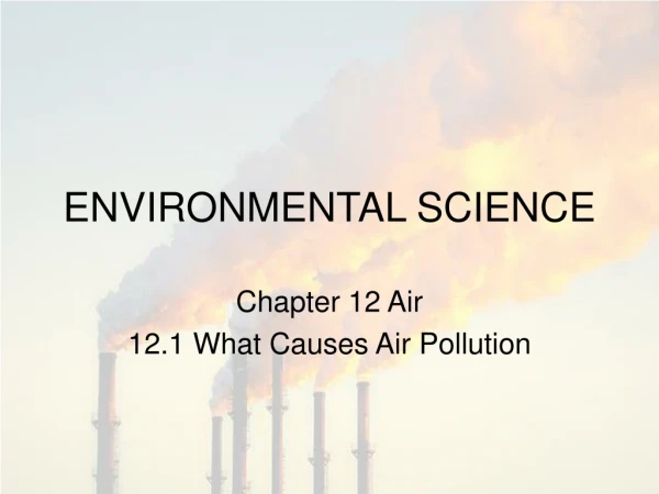 ENVIRONMENTAL SCIENCE