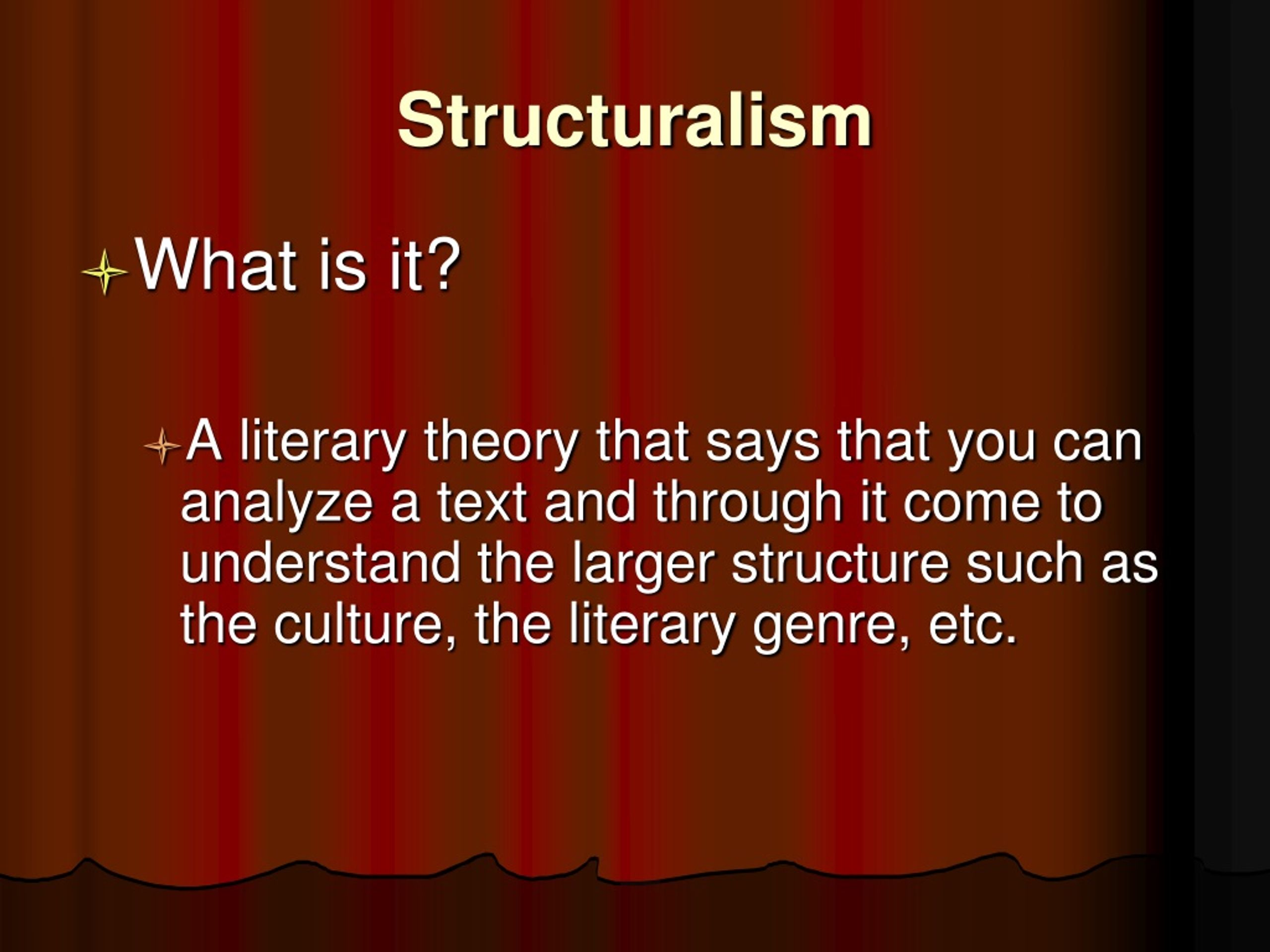Structuralism - slide 1
